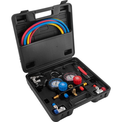 Manifold para ar-condicionado automotivo em alumínio Manifold para ar-condicionado automotivo em alumínio