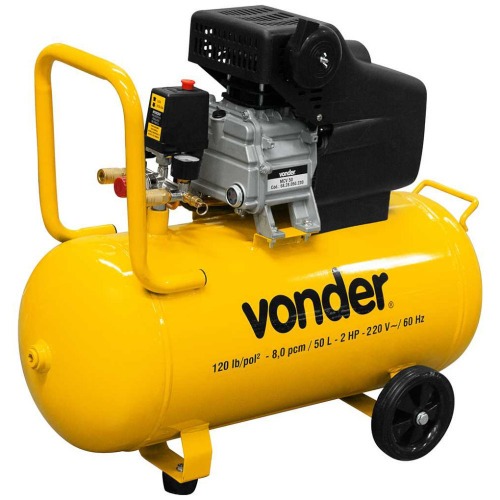 Compressor de ar 7,3 pés 50 litros 2 hp - MCV50 220V Compressor de ar 7,3 pés 50 litros 2 hp - MCV50 220V