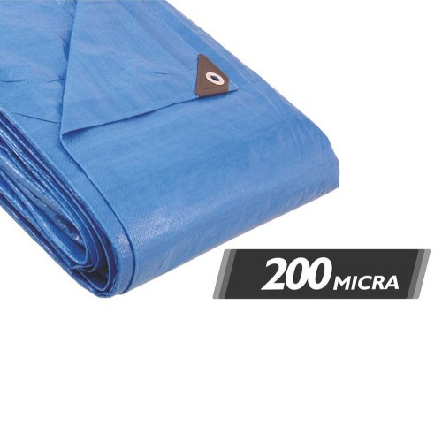Lona refor�ada de polietileno azul 12 m x 4 m