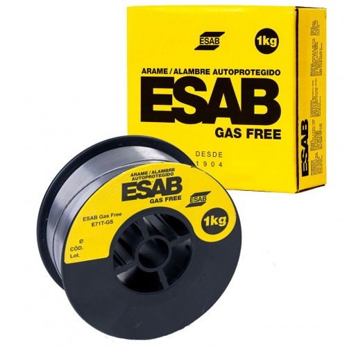 Arame para solda mig 1,0 mm 1 kg uso sem gás - Gas Free Arame para solda mig 1,0 mm 1 kg uso sem gás - Gas Free