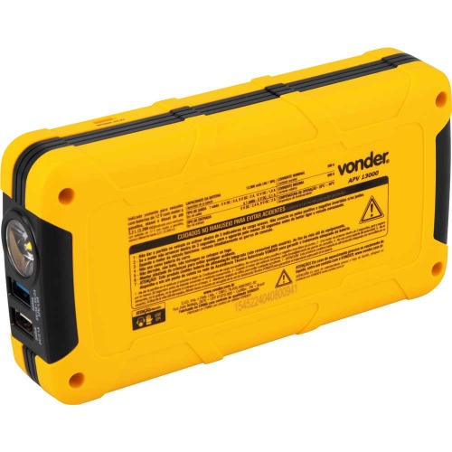 Auxiliar de partida portátil 600A 12 volts - APV 13000 Auxiliar de partida portátil 600A 12 volts - APV 13000