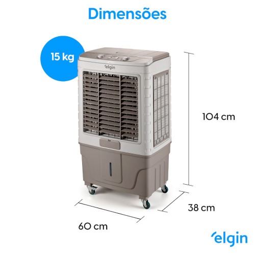 Climatizador de ar evaporativo portátil 177 Watts 65L 60m² - Big Air 110V Climatizador de ar evaporativo portátil 177 Watts 65L 60m² - Big Air 110V