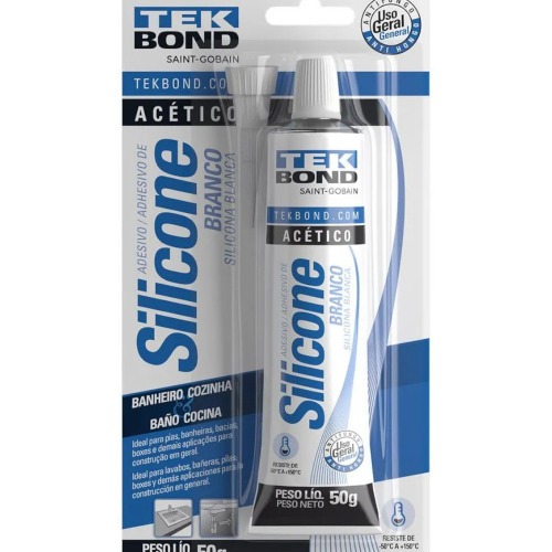 Silicone ac�tico para veda��o 50 gramas