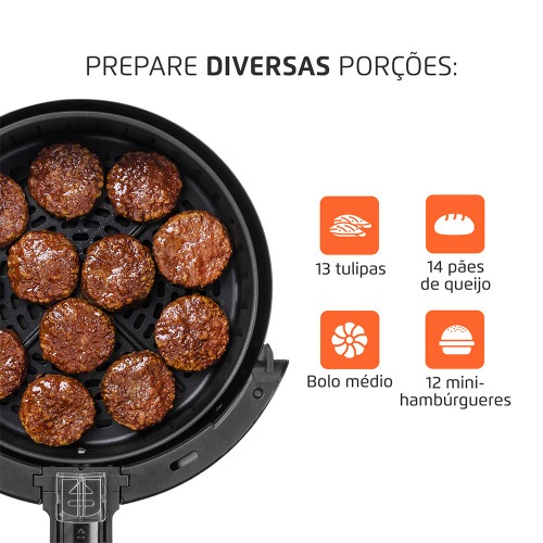 Fritadeira elétrica sem óleo Air Fryer 3,5L 1.500 Watts - AF-30-DI 220V Fritadeira elétrica sem óleo Air Fryer 3,5L 1.500 Watts - AF-30-DI 220V
