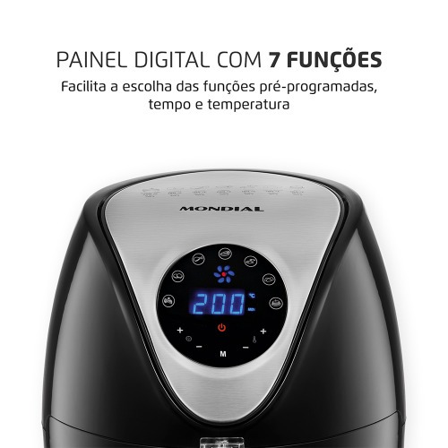 Fritadeira elétrica sem óleo Air Fryer 3,5L 1.500 Watts - AF-30-DI 220V Fritadeira elétrica sem óleo Air Fryer 3,5L 1.500 Watts - AF-30-DI 220V