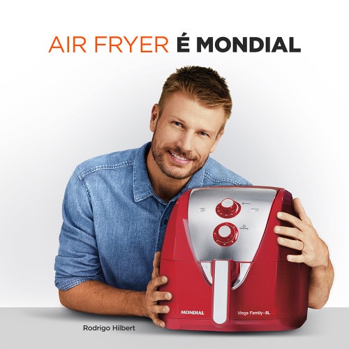 Fritadeira el�trica sem �leo Air Fryer 8L 1900W Mega Family - AFN-80-RI  220V