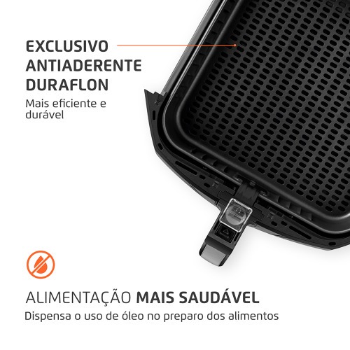 Fritadeira elétrica sem óleo Air Fryer 8L 1900W Mega Family - AFN-80-BI 110V Fritadeira elétrica sem óleo Air Fryer 8L 1900W Mega Family - AFN-80-BI 110V