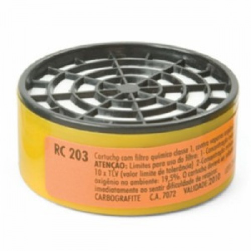 Cartucho para máscara respiratória - RC-203 Cartucho para máscara respiratória - RC-203