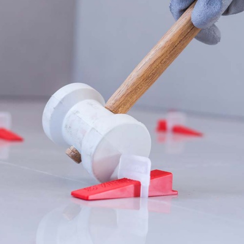 Espa�ador de 1,0 mm para nivelamento de piso com 50 pe�as 