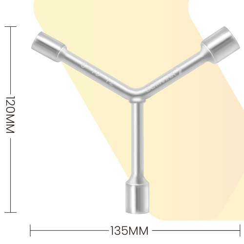 Chave 3 pontas soquetes ninja 8 x 10 x 12mm - BOM-1224 Chave 3 pontas soquetes ninja 8 x 10 x 12mm - BOM-1224