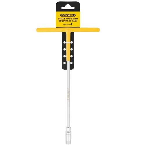 Chave canhão 8 mm cabo tipo T - BOM-1262 Chave canhão 8 mm cabo tipo T - BOM-1262