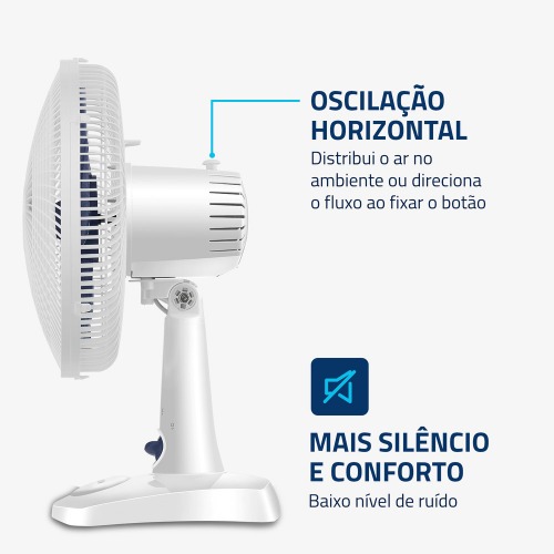 Ventilador de mesa 30 cm 6 p�s com 3 velocidades Super Power - VSP-30-W  220V