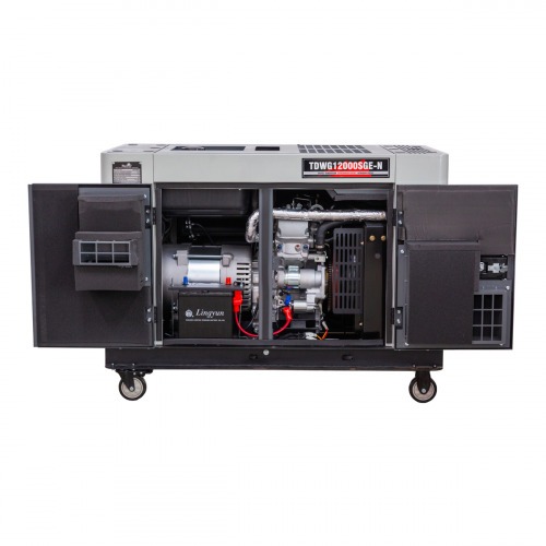 Gerador de energia 10 Kva a diesel cabinado partida elétrica monofásico - TDWG12000SGE-N 110V/220V Gerador de energia 10 Kva a diesel cabinado partida elétrica monofásico - TDWG12000SGE-N 110V/220V