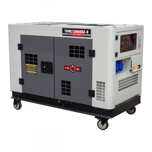 Gerador de energia 10 Kva a diesel cabinado partida elétrica monofásico - TDWG12000SGE-N 110V/220V Gerador de energia 10 Kva a diesel cabinado partida elétrica monofásico - TDWG12000SGE-N 110V/220V