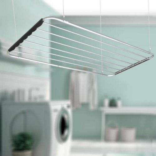 Varal de teto 56 x 16 x 80 cm em alum�nio
