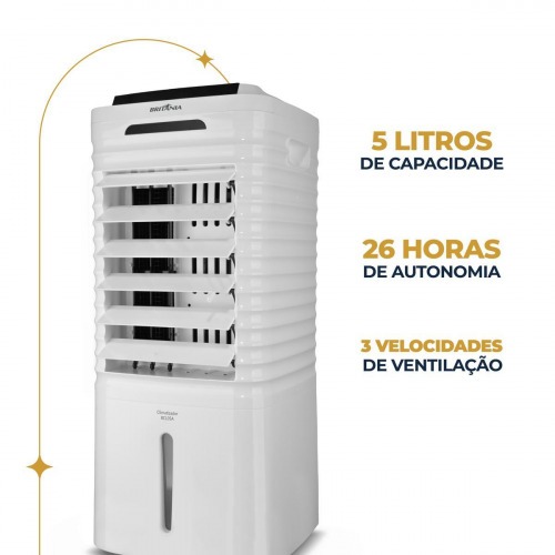 Climatizador de ar port�til 4 em 1 autonomia de 26h com controle remoto - BCL05A  220V
