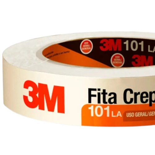 Fita crepe adesiva para uso geral 24 mm x 50 m - 101 LA Fita crepe adesiva para uso geral 24 mm x 50 m - 101 LA