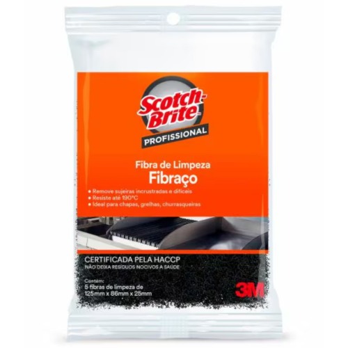 Folha de fibra para Limpeza Pesada 2 unidades - Scotch Brite Folha de fibra para Limpeza Pesada 2 unidades - Scotch Brite