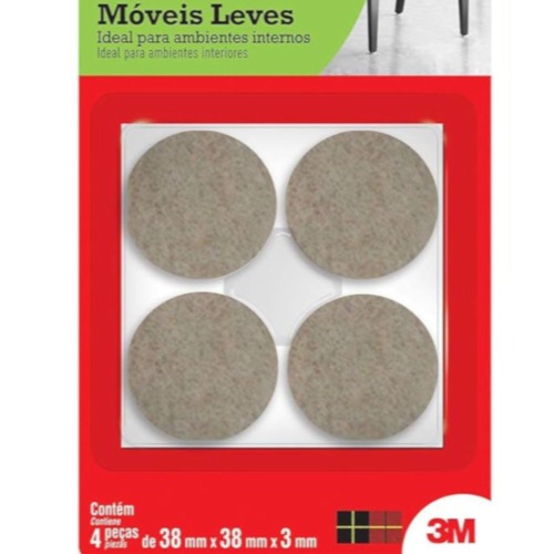 Feltro adesivo grande com 4 unidades