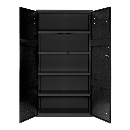 Arm�rio para ferramentas com 4 prateleiras e 2 portas preto - RLL-110P