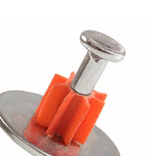 Pino com arruela lisa para fixa��o � p�lvora a��o indireta 1/4 X 28 mm com 100 p�s - PXI142823