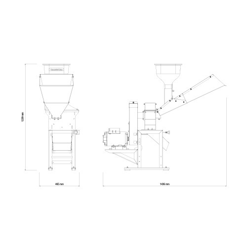 Triturador forrageiro 3 hp monofásico com saída lateral - TE40TC 110V/220V Triturador forrageiro 3 hp monofásico com saída lateral - TE40TC 110V/220V