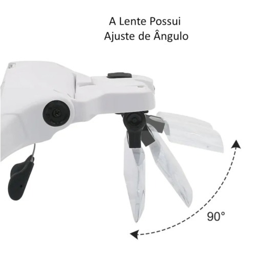 �culos Com Lupa de Cabe�a e Luz LED - BOM-7460 
