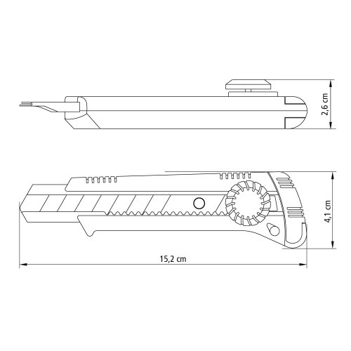 Estilete largo 18 mm com trava girat�ria - 43390301