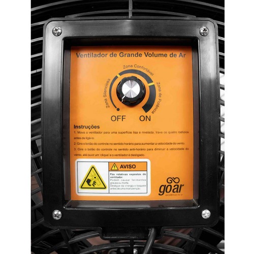 Ventilador móvel 1 metro Brushless com rodízios - Power Flow 220V Ventilador móvel 1 metro Brushless com rodízios - Power Flow 220V
