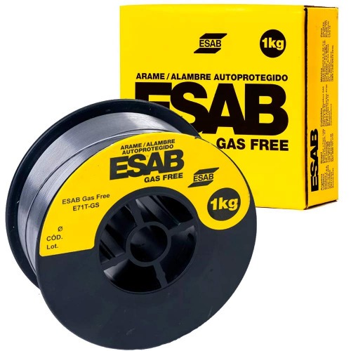 Arame para solda mig 0,8 mm 1 kg uso sem gás - Gas Free Arame para solda mig 0,8 mm 1 kg uso sem gás - Gas Free