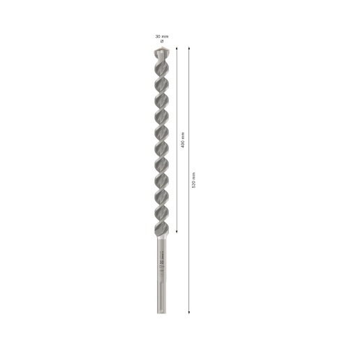 Broca de w�dea para concreto 30 x 400 x 520 mm SDS Max - MAX-4