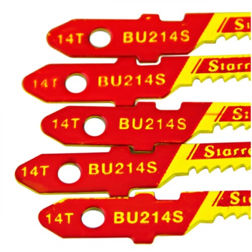 L�mina serra tico tico para cortes curvos 50 mm 14 dentes multiuso com 5 pe�as - BU214S