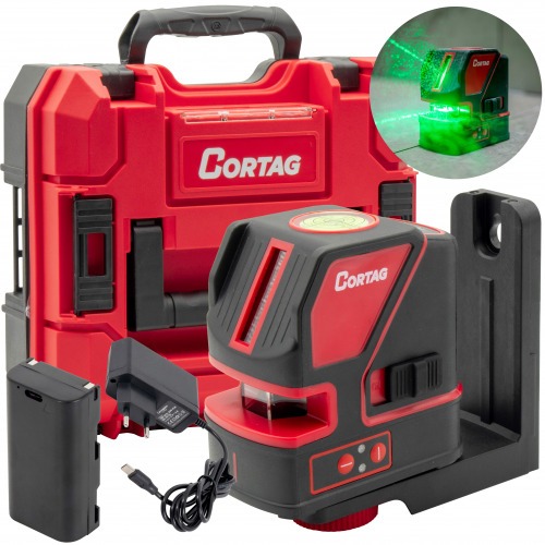 Nível a laser verde pendular 2 linhas a bateria 20 m com maleta - NLC 818 110V/220V Nível a laser verde pendular 2 linhas a bateria 20 m com maleta - NLC 818 110V/220V