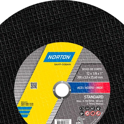 Disco de corte para metal e inox 12 Disco de corte para metal e inox 12