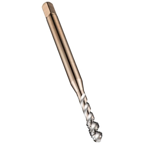 Macho máquina aço rápido canal helicoidal M6 x 1 mm DIN 371 - EX00M6 Macho máquina aço rápido canal helicoidal M6 x 1 mm DIN 371 - EX00M6