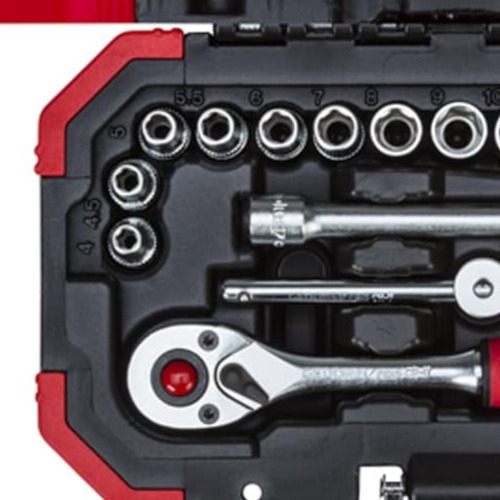 Jogo de soquetes sextavado 4 a 13 mm encaixe 1/4 Jogo de soquetes sextavado 4 a 13 mm encaixe 1/4