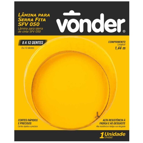 L�mina para serra fita SFV 050 8 a 12 dentes por polegada