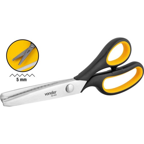 Tesoura manual de picotar 230 mm com cabo emborrachado