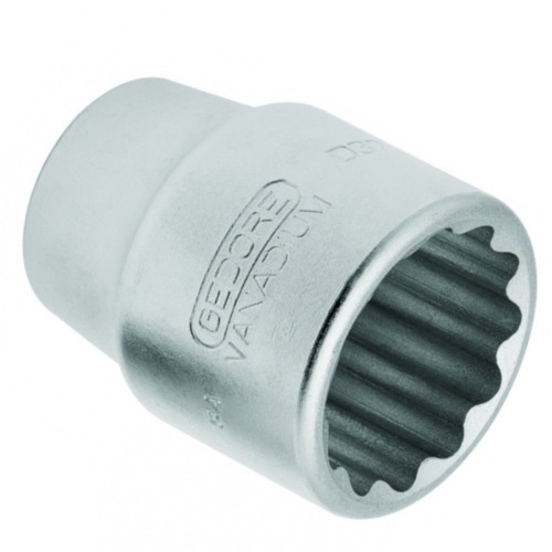 Soquete estriado 24 mm encaixe de 3/4 Soquete estriado 24 mm encaixe de 3/4