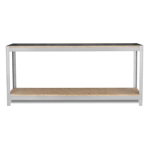 Bancada desmont�vel com 1 prateleira e tampo em madeira osb - BM-O