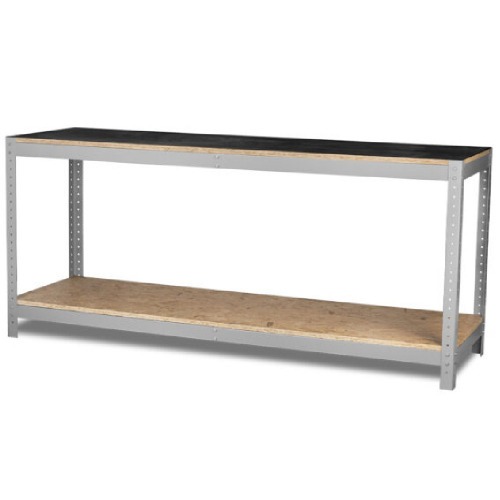 Bancada desmont�vel com 1 prateleira e tampo em madeira osb - BM-O