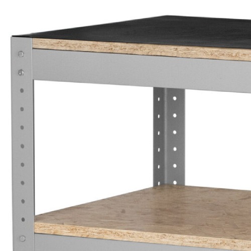 Bancada desmont�vel com 1 prateleira e tampo em madeira osb - BM-O