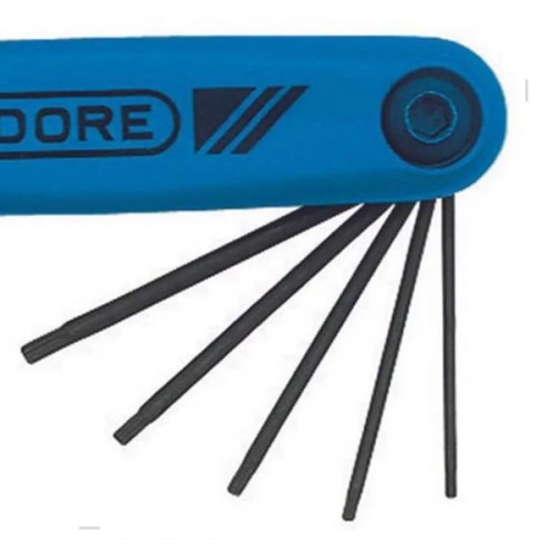 Jogo de chave hexalobular T6 a T25 com 8 peças 43TXSCL Jogo de chave hexalobular T6 a T25 com 8 peças 43TXSCL
