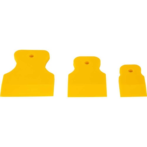 Jogo de espátulas em PVC 3 peças Jogo de espátulas em PVC 3 peças