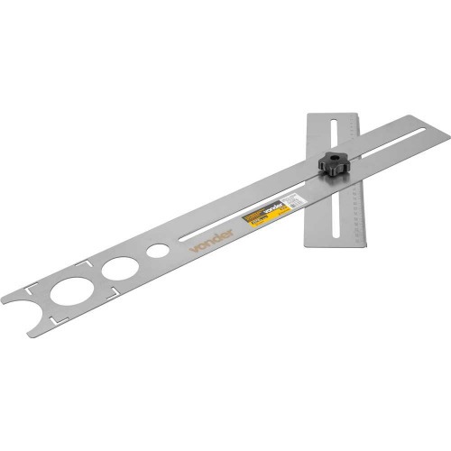 Localizador de furos para perfura��o em cer�mica