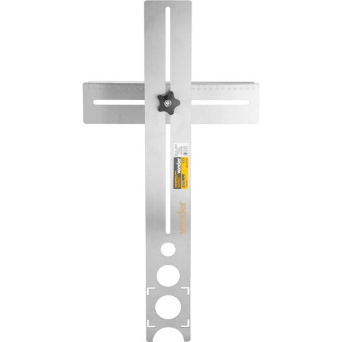 Localizador de furos para perfura��o em cer�mica