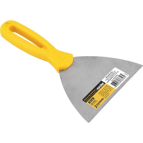 Espátula de aço inox 120 mm com cabo de plástico Espátula de aço inox 120 mm com cabo de plástico
