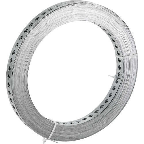 Fita de a�o carbono perfurada 17mm x 0,4mm x 30m