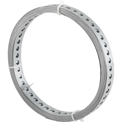 Fita de a�o carbono perfurada 19mm x 0,4mm x 10m