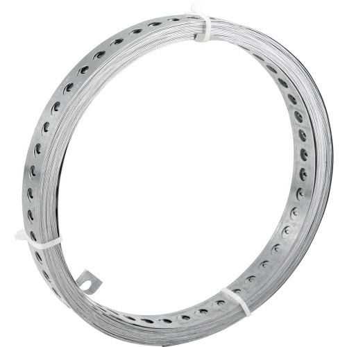 Fita de a�o carbono perfurada 19mm x 0,4mm x 10m